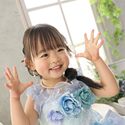 写真館ピノキオ　王子店　七五三　写真　ドレス