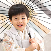 光が丘七五三　和装　3歳　男児