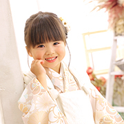 光が丘七五三3歳写真　着物