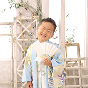光が丘七五三3歳写真　着物
