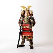 光が丘七五三3歳写真　兜