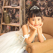 光が丘七五三7歳写真　ドレス
