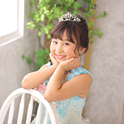 光が丘七五三7歳写真　ドレス