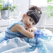 田無七五三7歳写真　ドレス