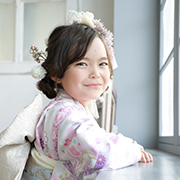 調布店　七五三　着物7歳