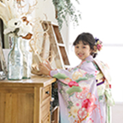 調布七五三　着物7歳　