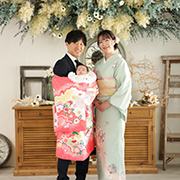 調布お宮参り写真　家族