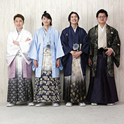 錦糸町店　成人式　紋付袴　友達<br />
　