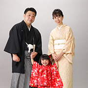 馬込七五三3歳写真　家族