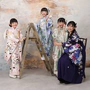 馬込七五三7歳写真　姉妹　着物