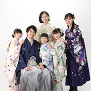 馬込七五三7歳写真　家族