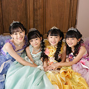 馬込七五三7歳写真　姉妹　ドレス