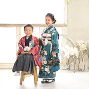 市川店　七五三　7歳　着物　姉妹