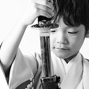 川口店　七五三　着物5歳　刀