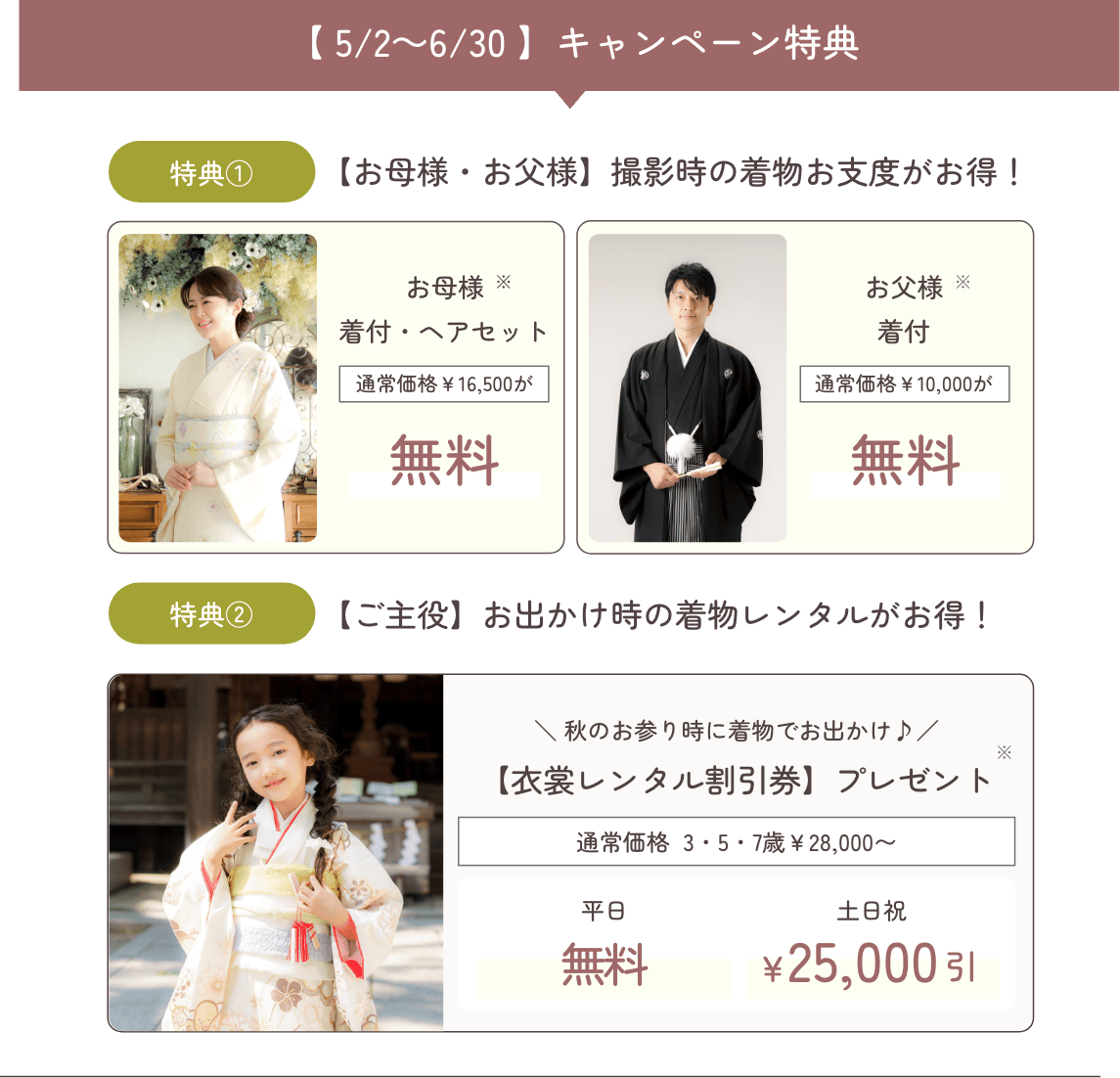 期間限定特典