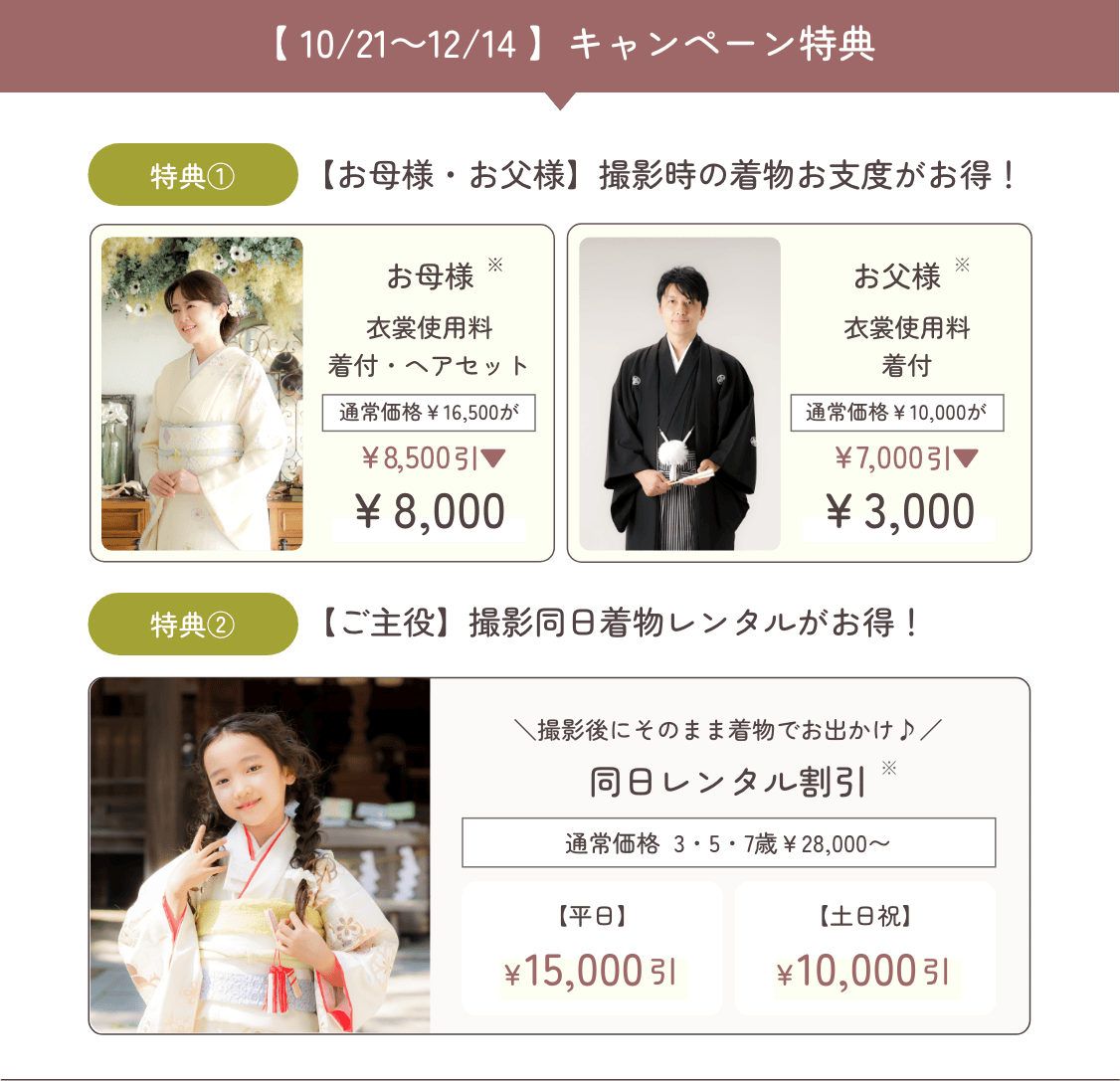 期間限定特典